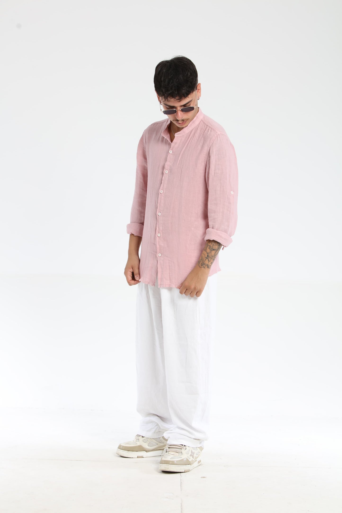 Camicia Lino pesca