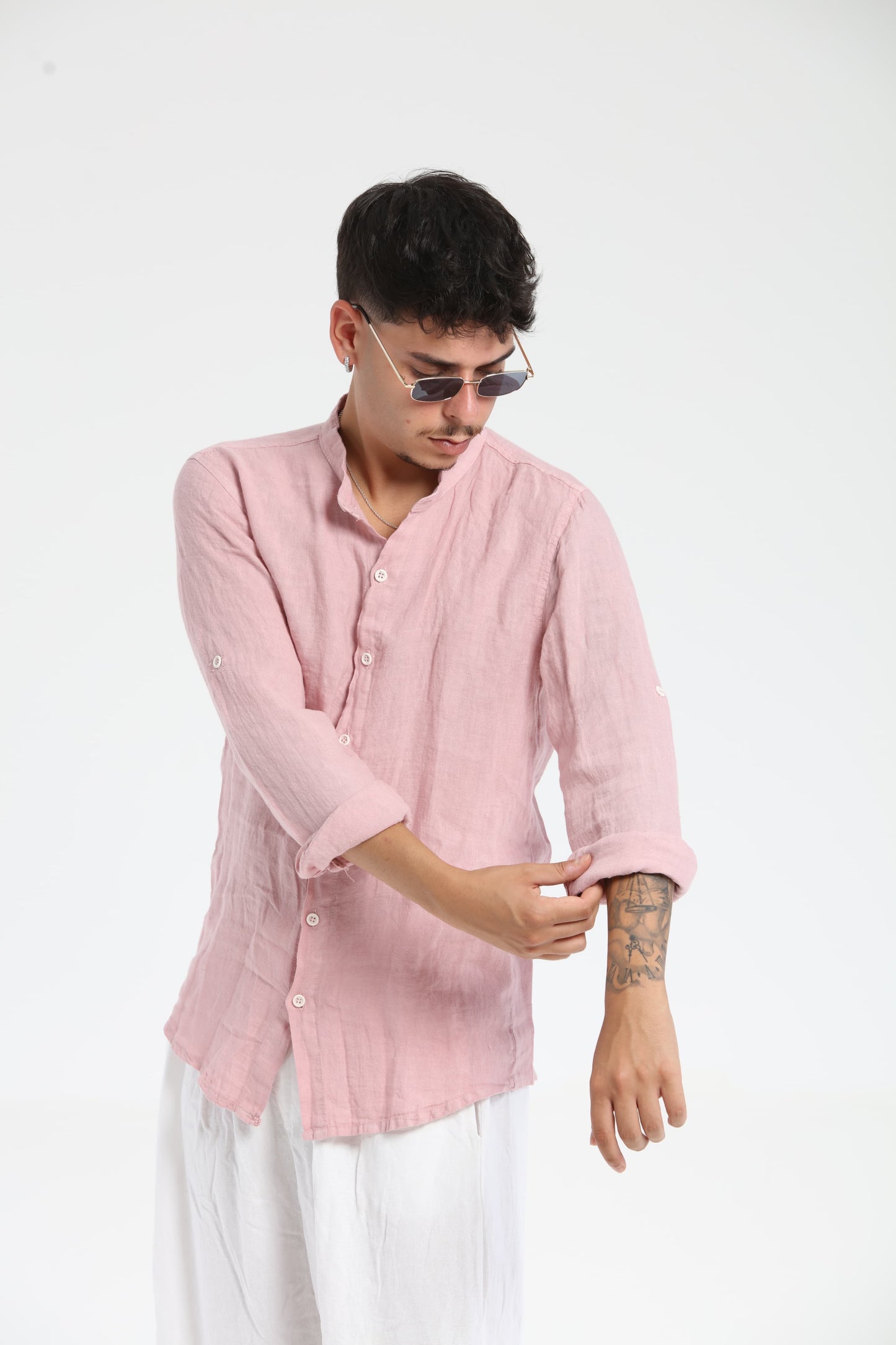 Camicia Lino pesca