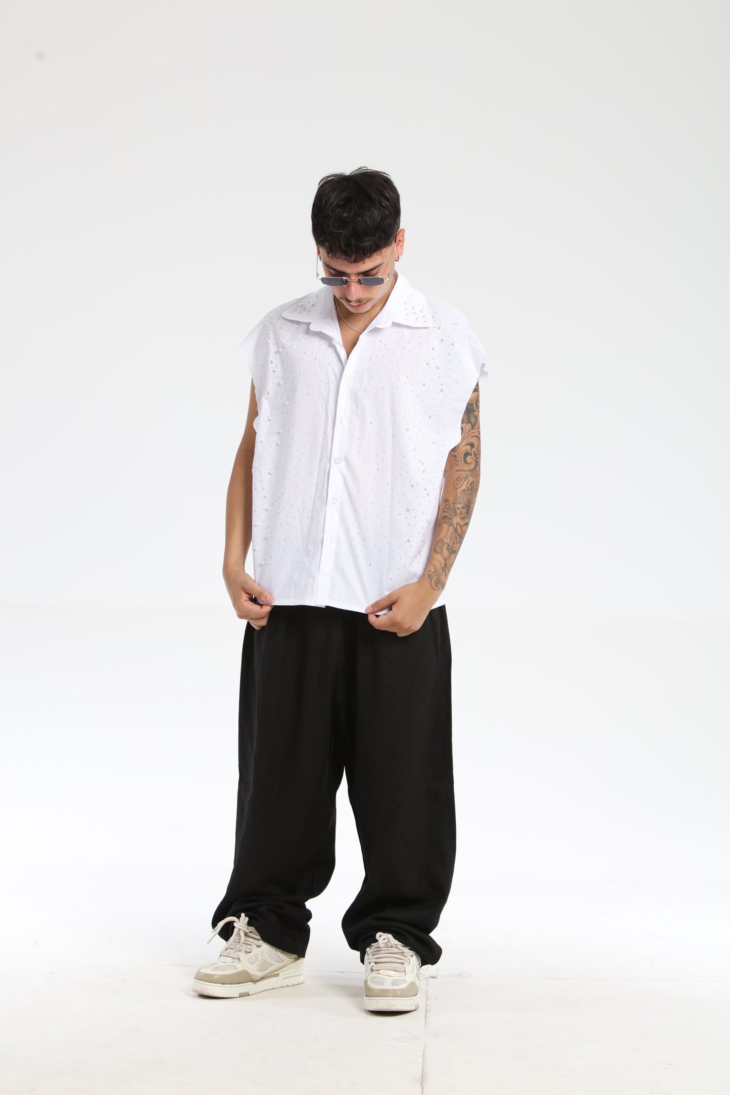 Camicia nuvola perla