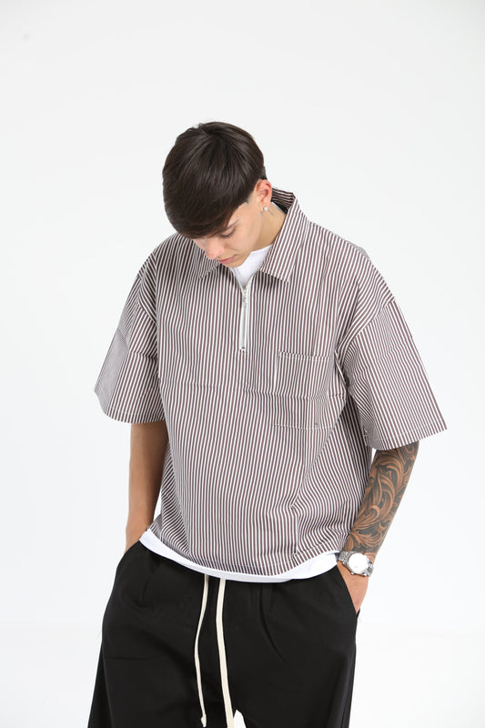 Camicia riga zip